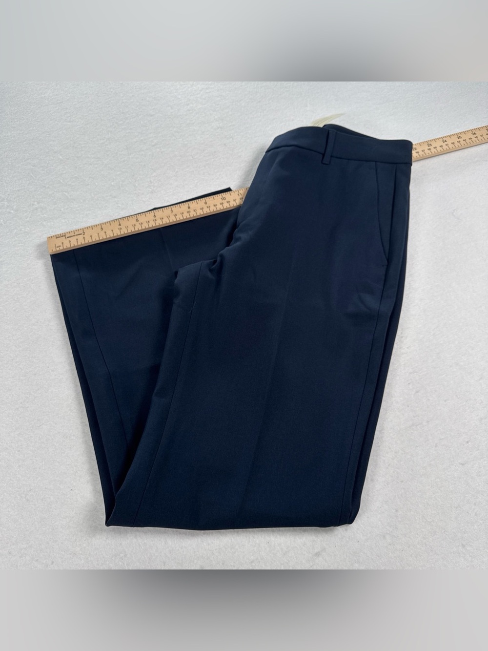Banana Republic High Rise Bootcut Trousers Women 8 Petite Sculpted Stretch Blue - Picture 8 of 8